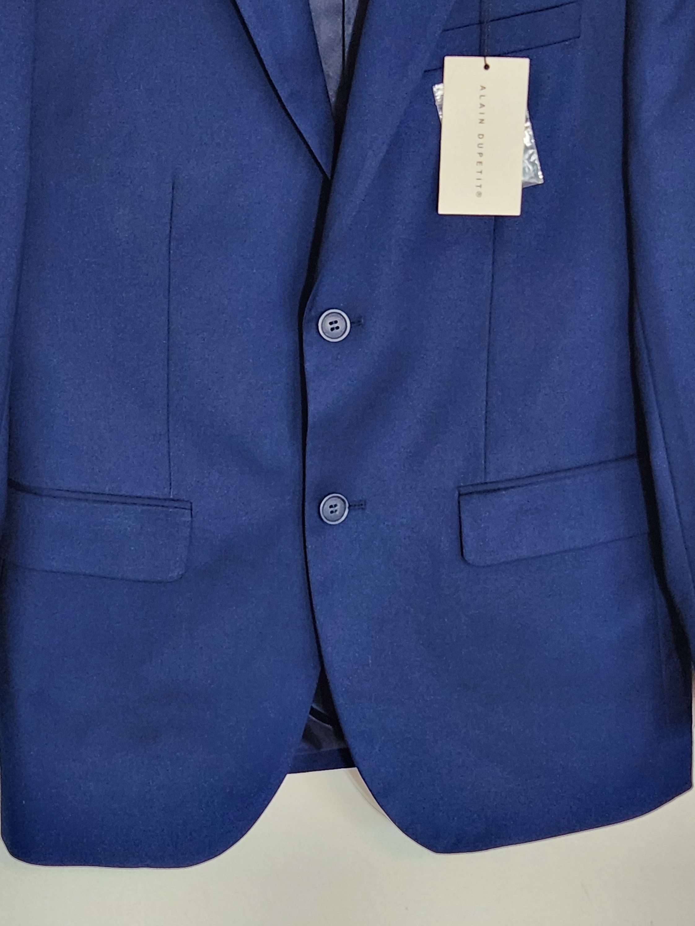 Alain Dupetit Two Button Blue Blazer Size 36s Nwt — image 3 of 8